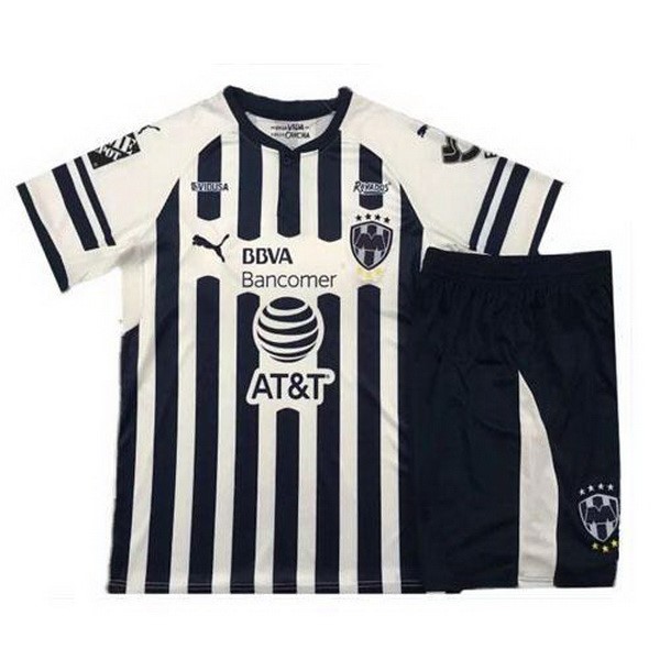 Camiseta Monterrey Replica Primera Ropa Niños 2018/19 Blanco